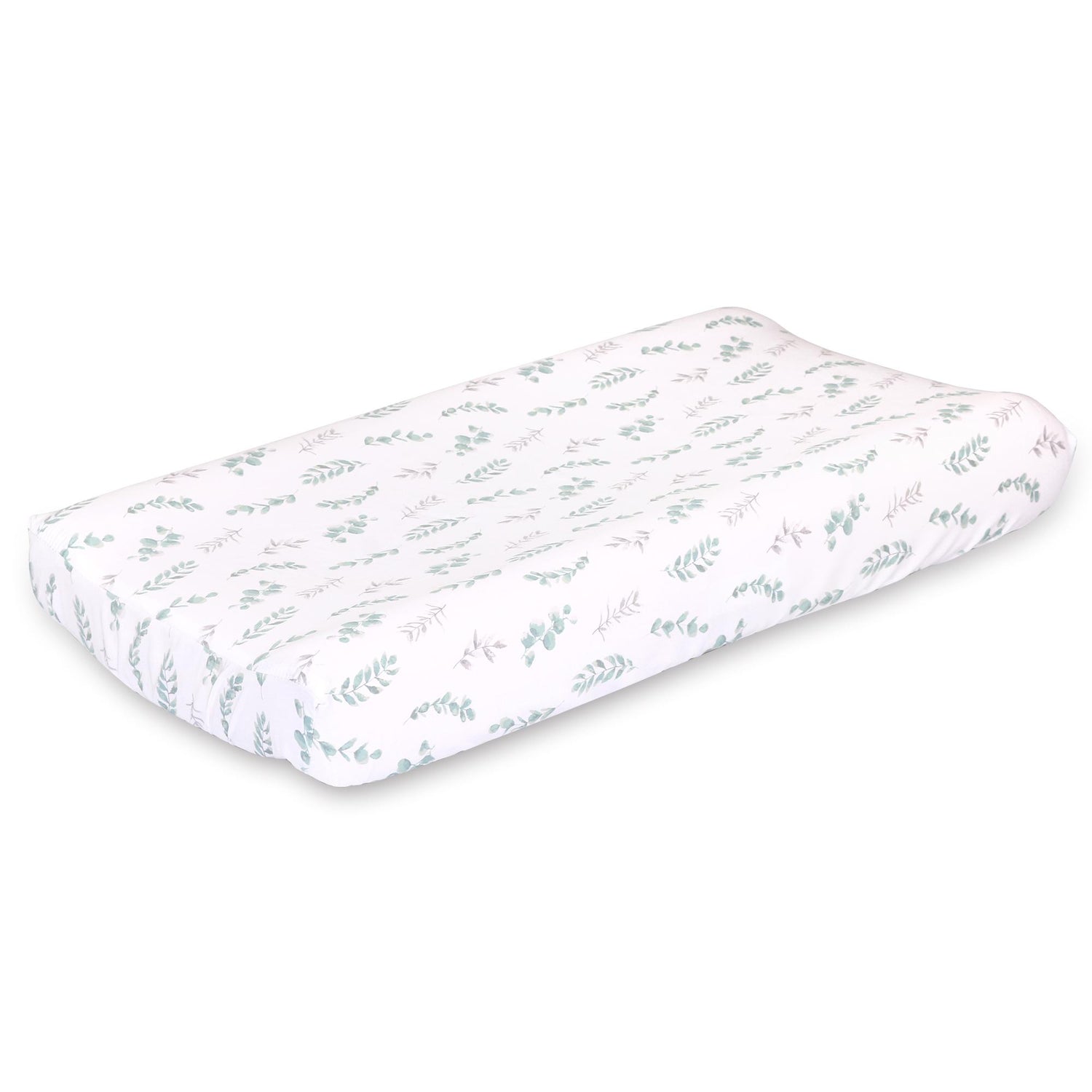 Farmhouse Floral Leaves Changing Pad Cover