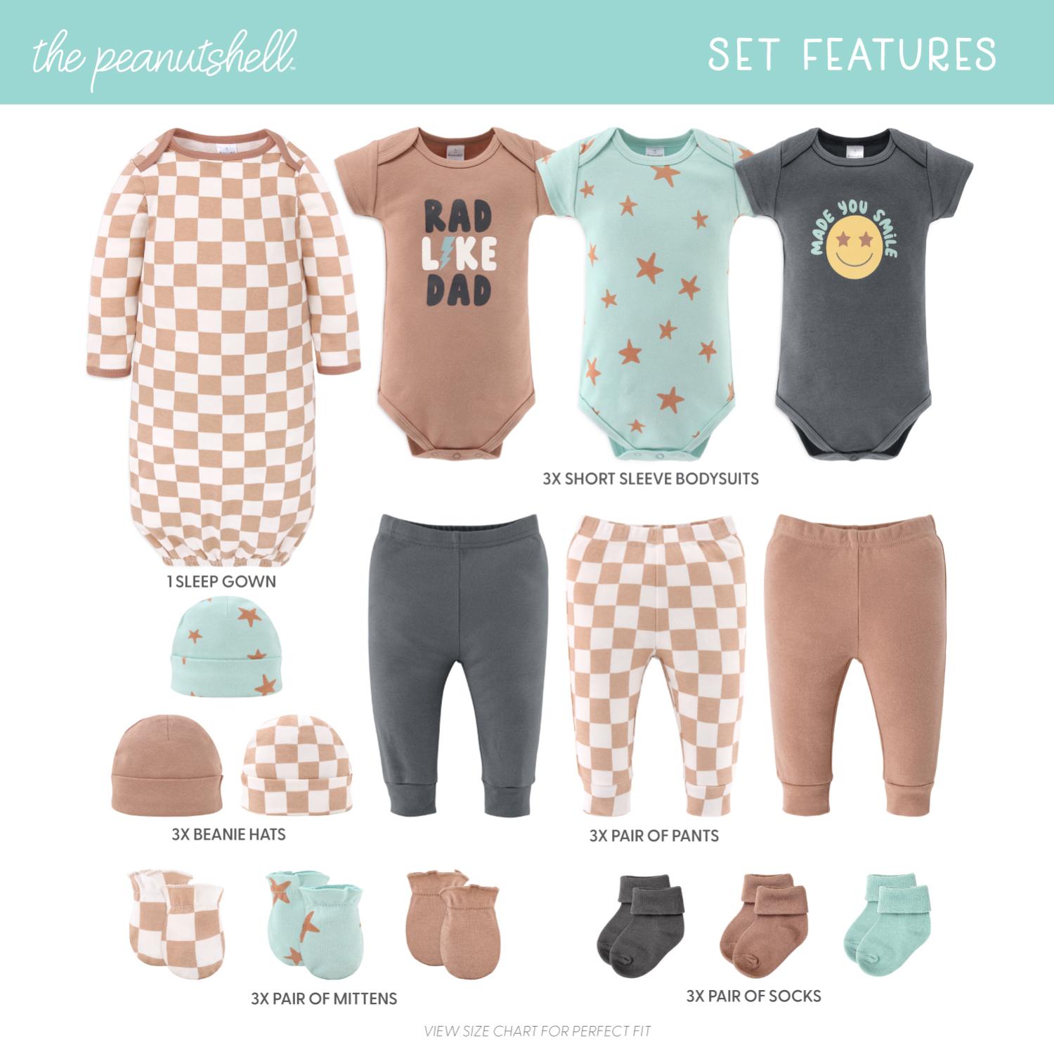 16-Piece Layette Gift Set, Skater Boy