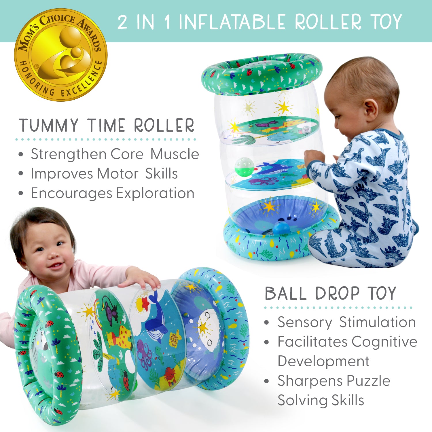 Land and Sea Tummy Time Roller