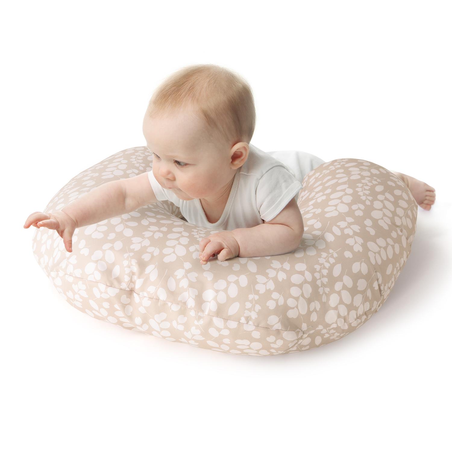 Beige Botanical Nursing Pillow