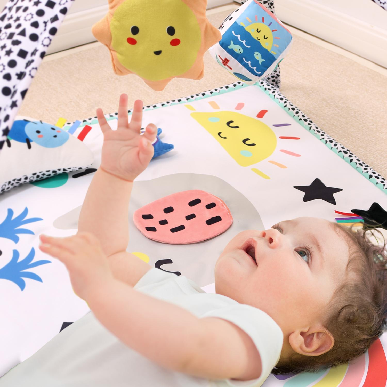 Montessori Elephant 7-in-1 Baby Activity Gym & Playmat