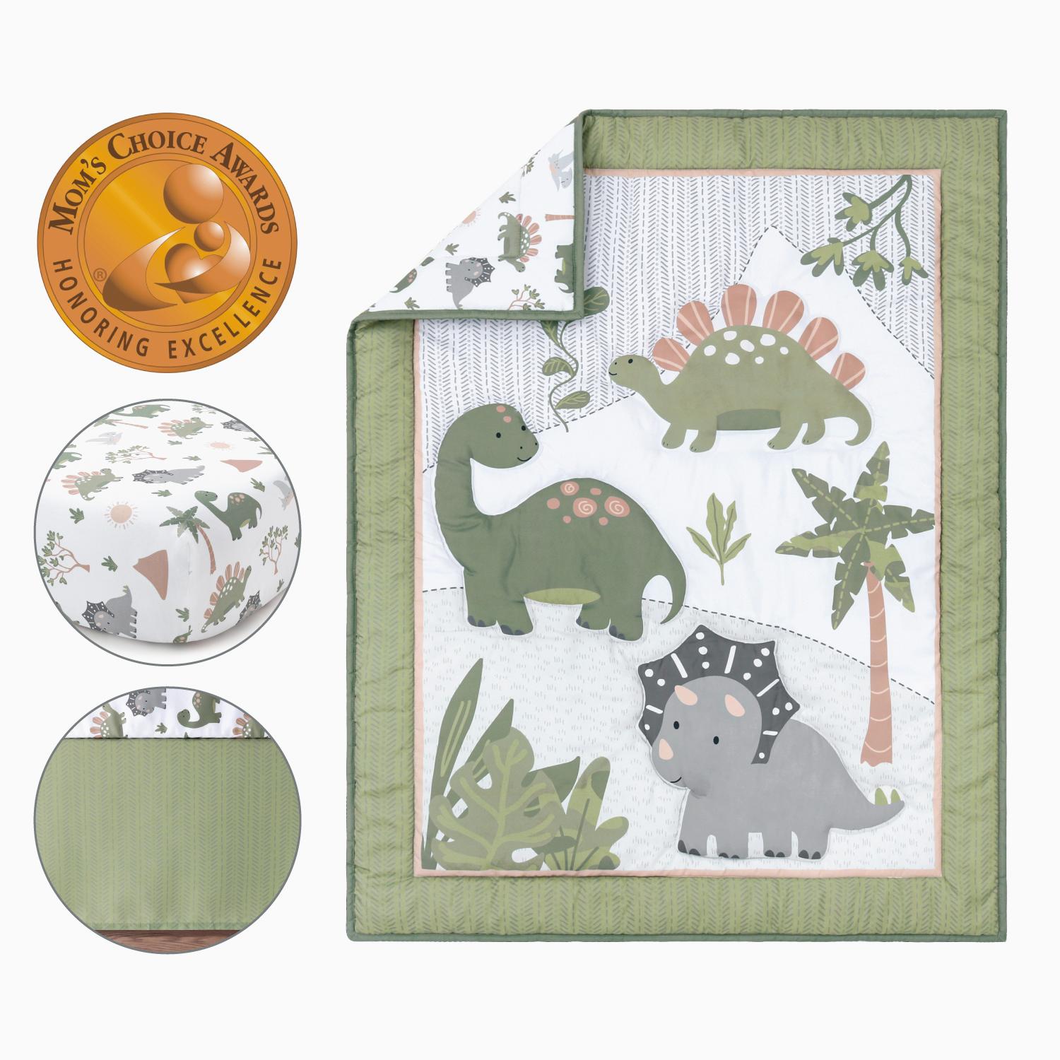 Dinosaur Dreams 3-Piece Crib Bedding Set