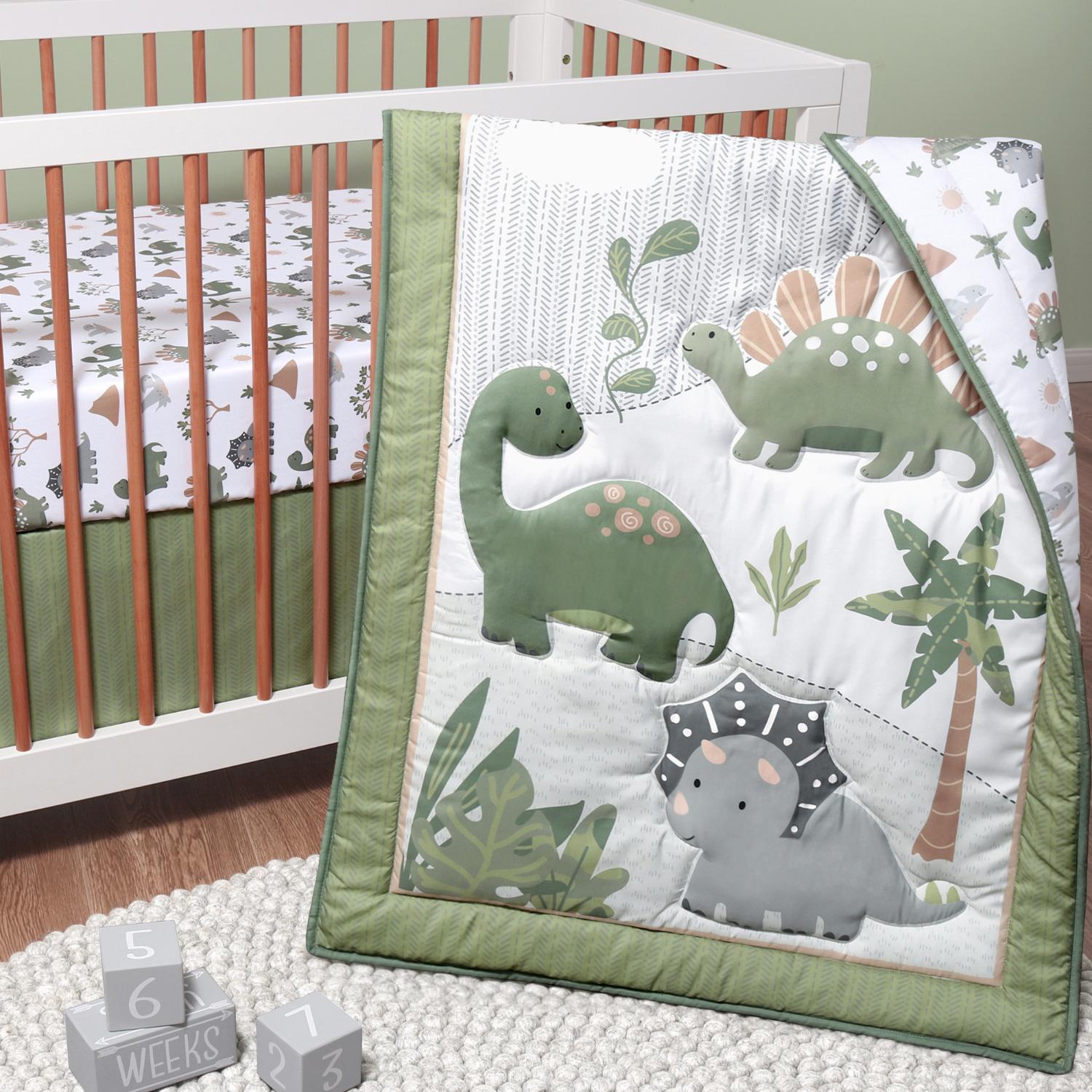 Dinosaur Dreams 3-Piece Crib Bedding Set