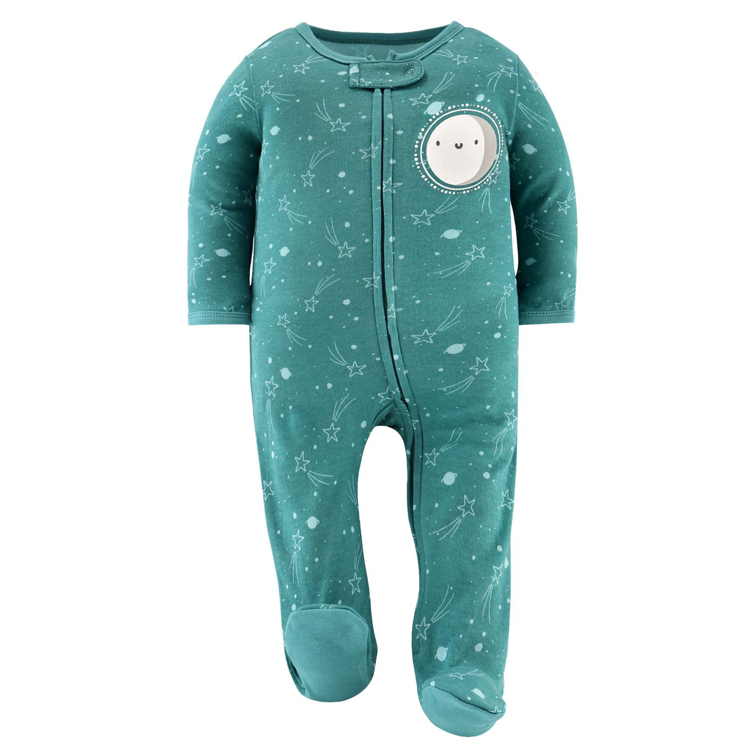 Celestial Footed Baby Sleepers for Boys and Girls, 3-Pack