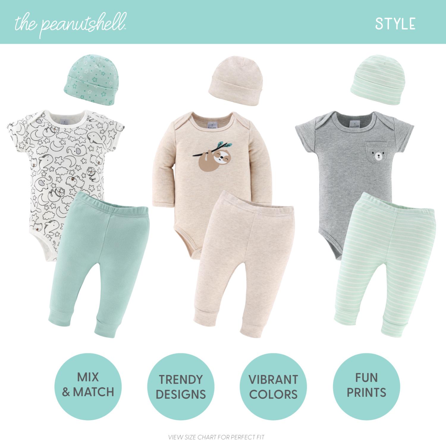 30-Piece Layette Gift Set, Restful Basics