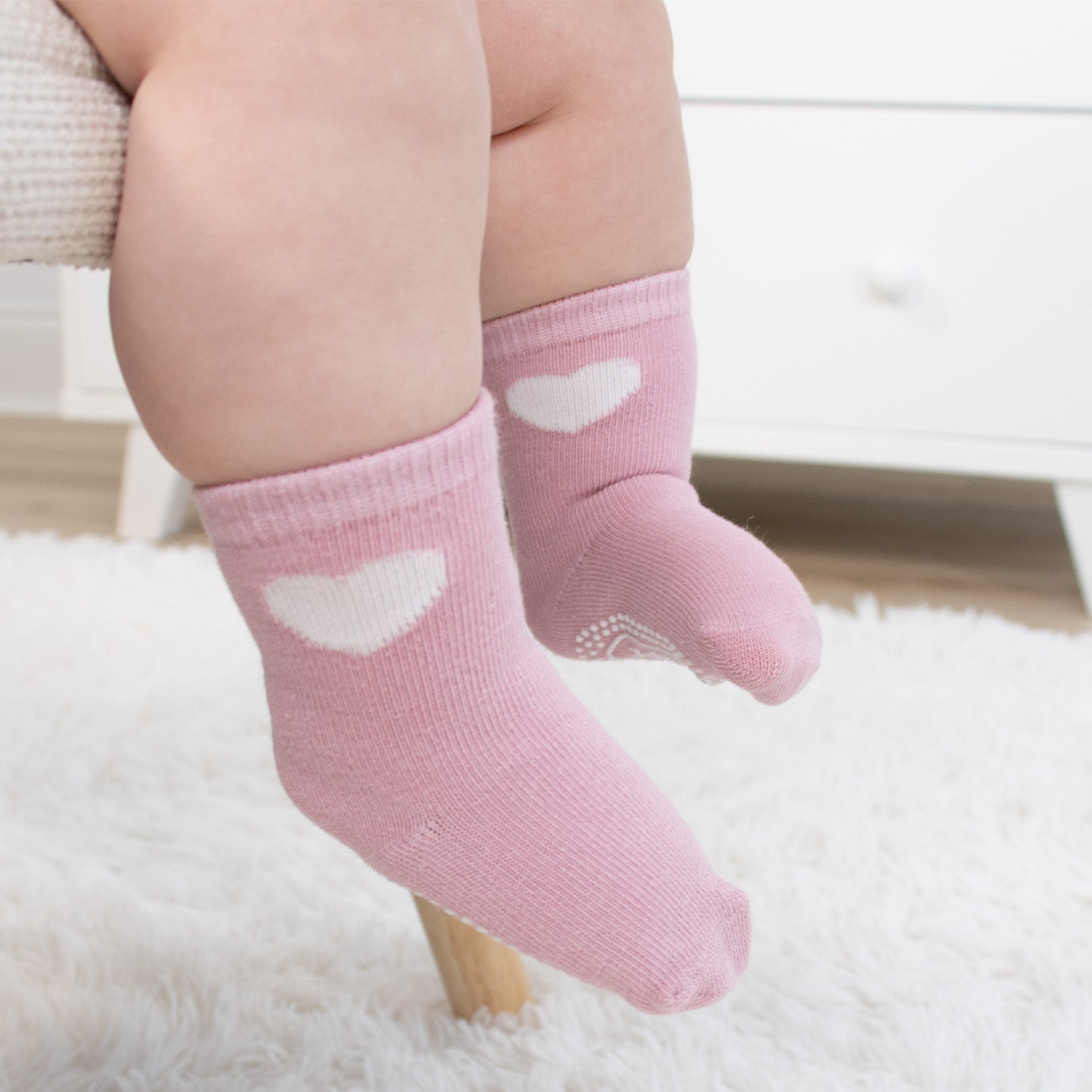 Baby Girls 12pk Organic Cotton Socks, Blush/Mauve