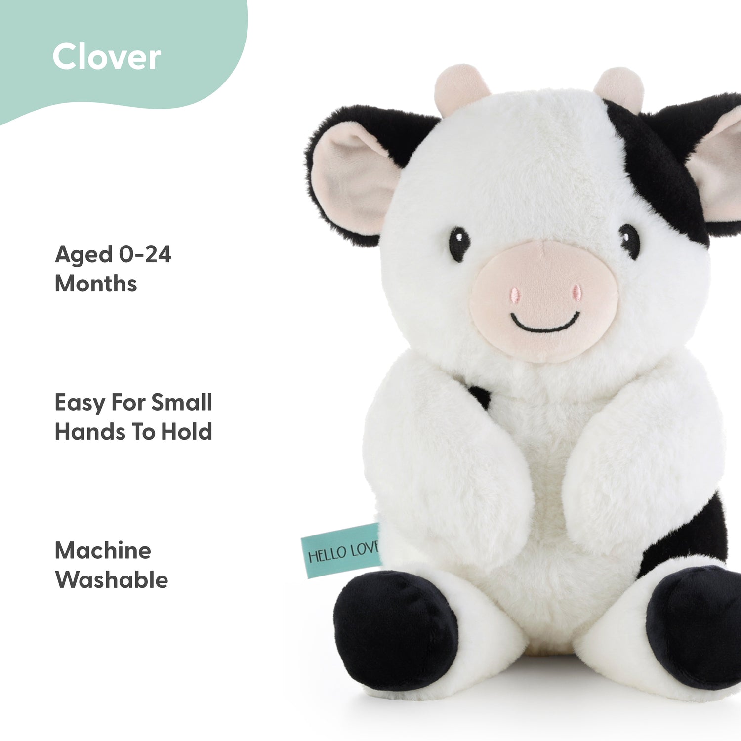 Clover the Plush Cow, Cuddly Companion Toy