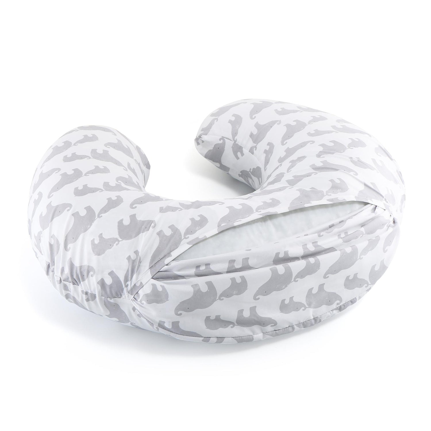 Grey Elephant Nursing PIllow