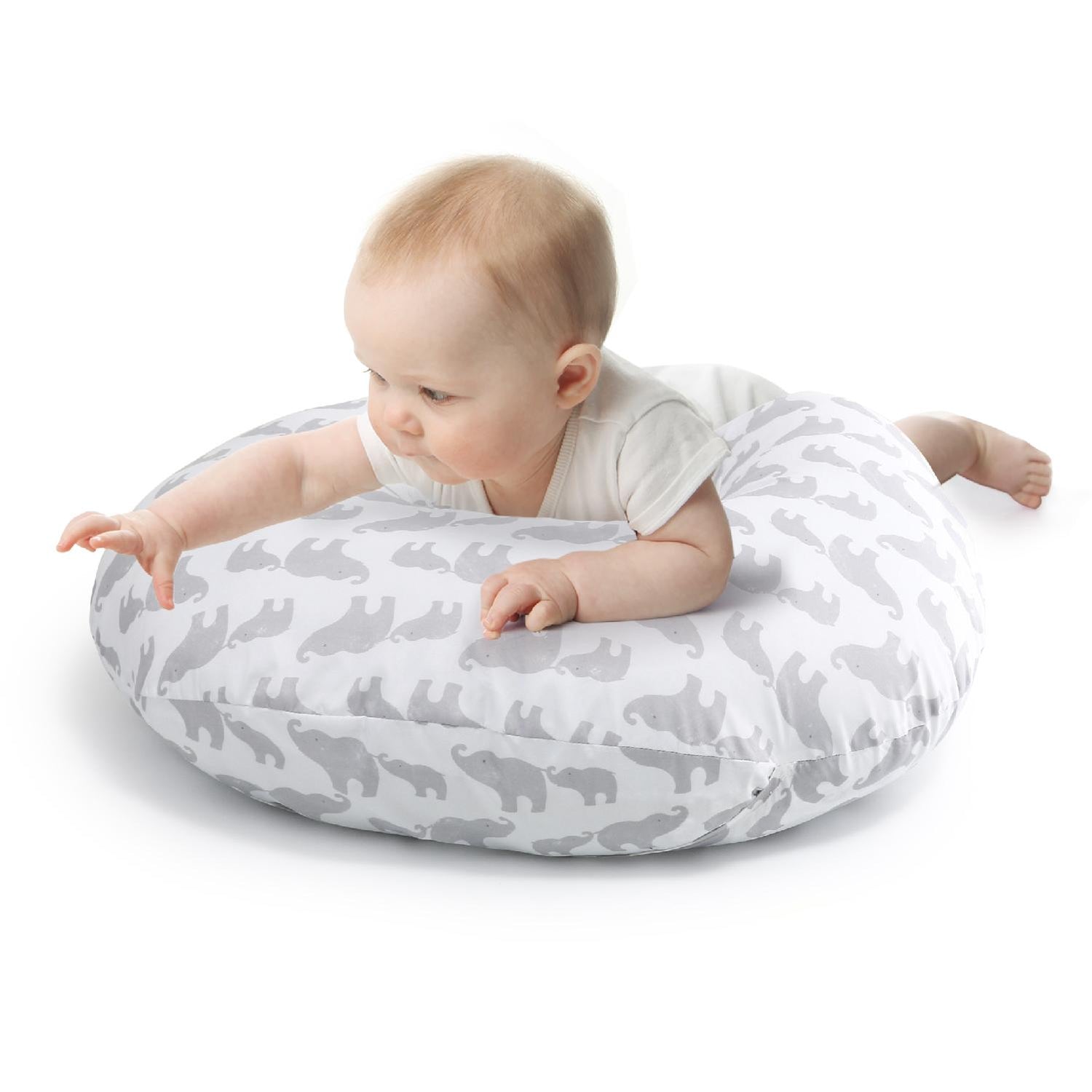 Grey Elephant Nursing PIllow