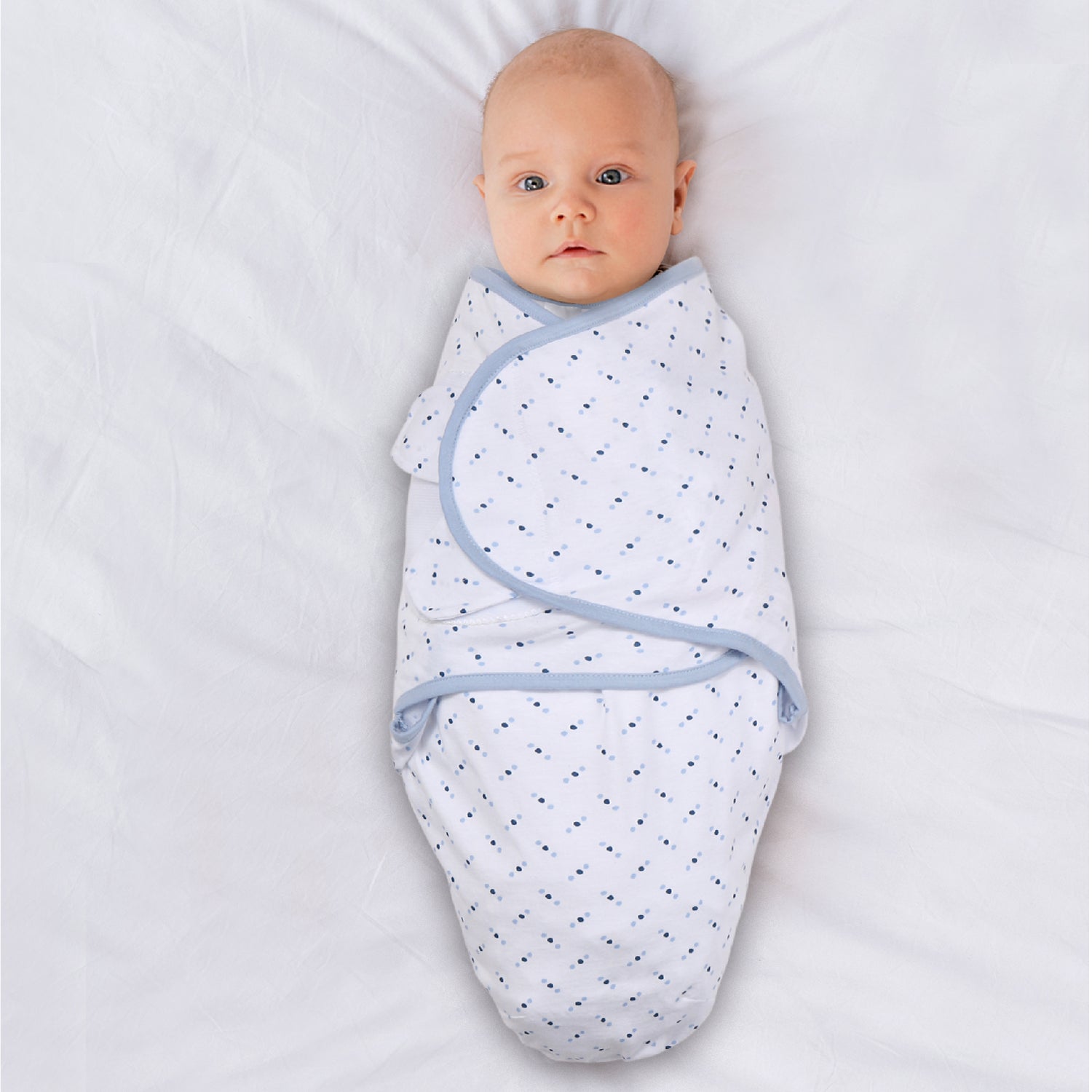 Blue Patterned Swaddles, 3-Pack Set