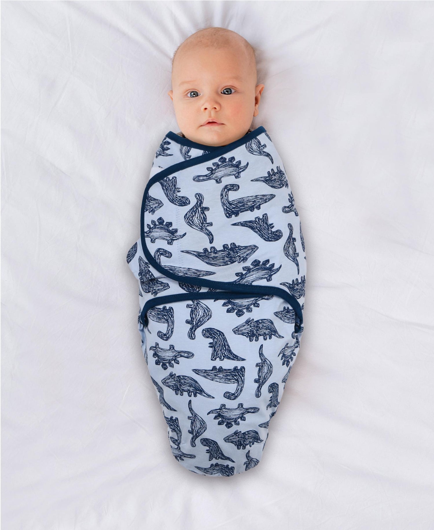 Blue Patterned Swaddles, 3-Pack Set