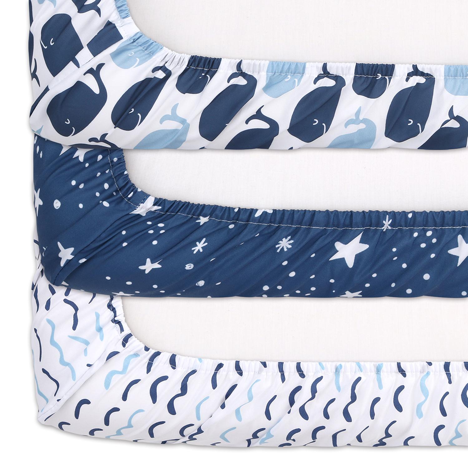 Nautical 3-Pack Changing Pad Covers