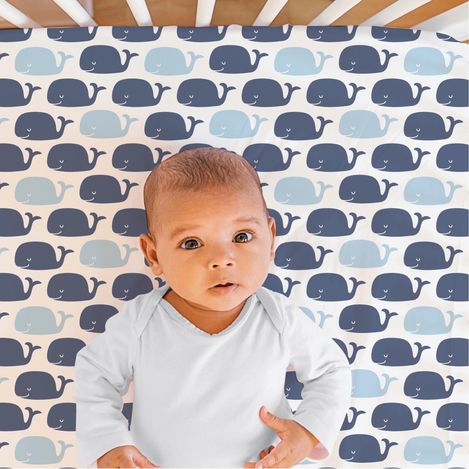 Nautical 4-Pack Fitted Crib Sheet Set