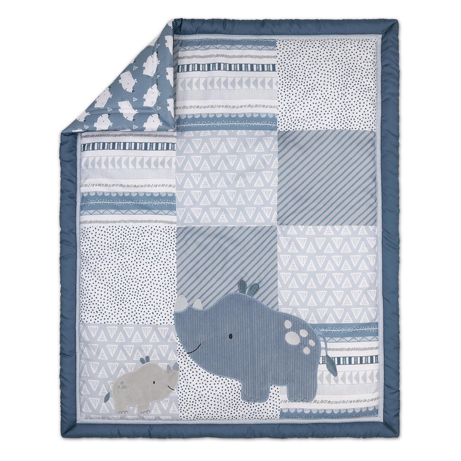 Little Rhino 3-Piece Crib Bedding Set