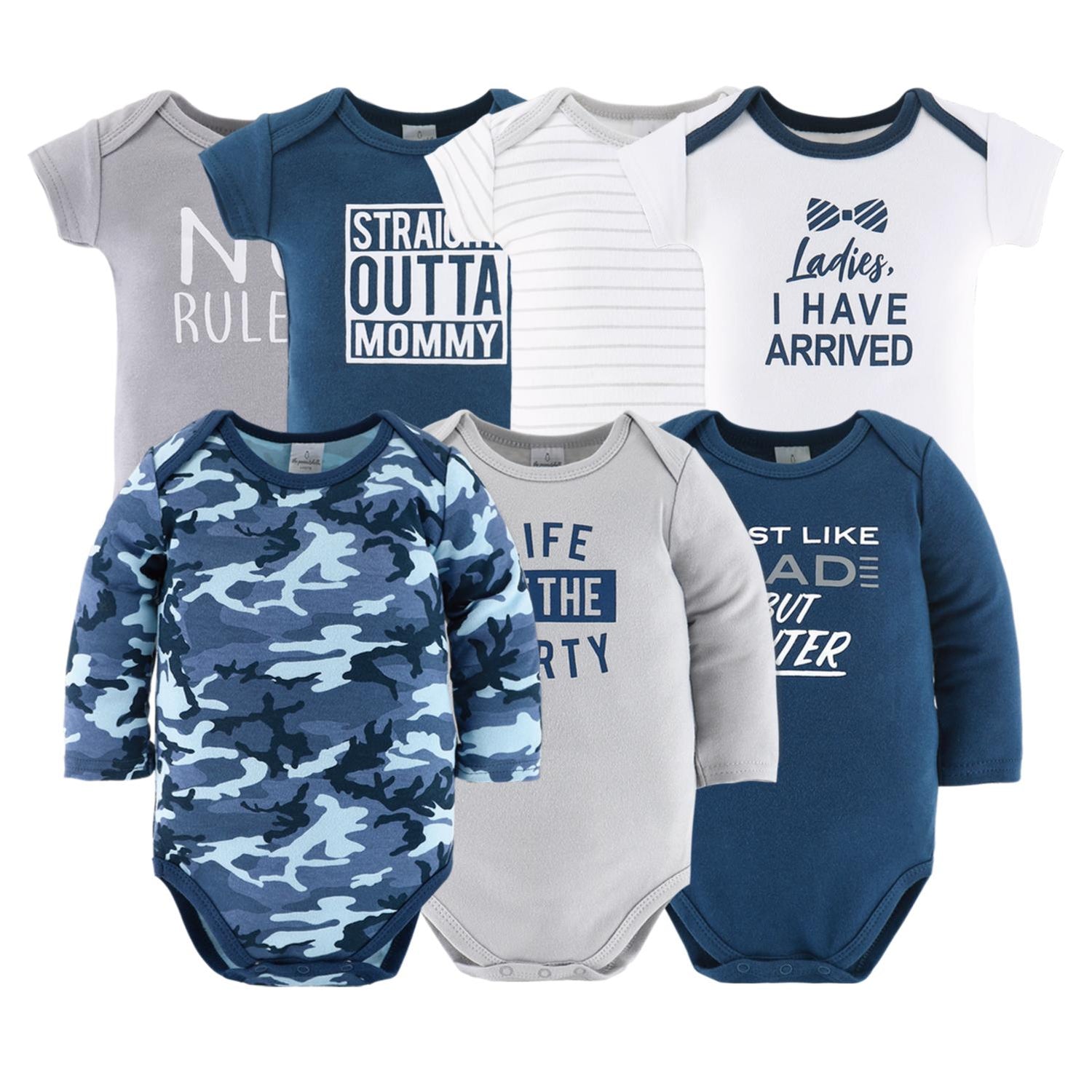 23-Piece Newborn Baby Layette Gift Set, Blue Camo