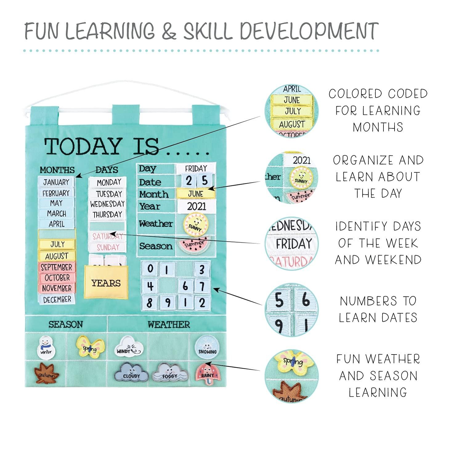 Today Is Children's Learning Calendar