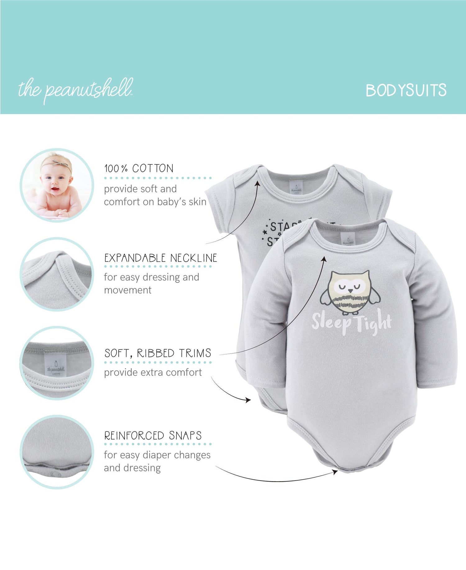 23-Piece Newborn Baby Layette Gift Set, Sleepy Forest