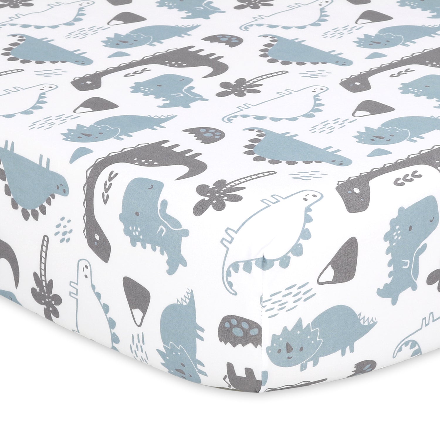 Dinosaur 4-Pack Fitted Crib Sheet Set