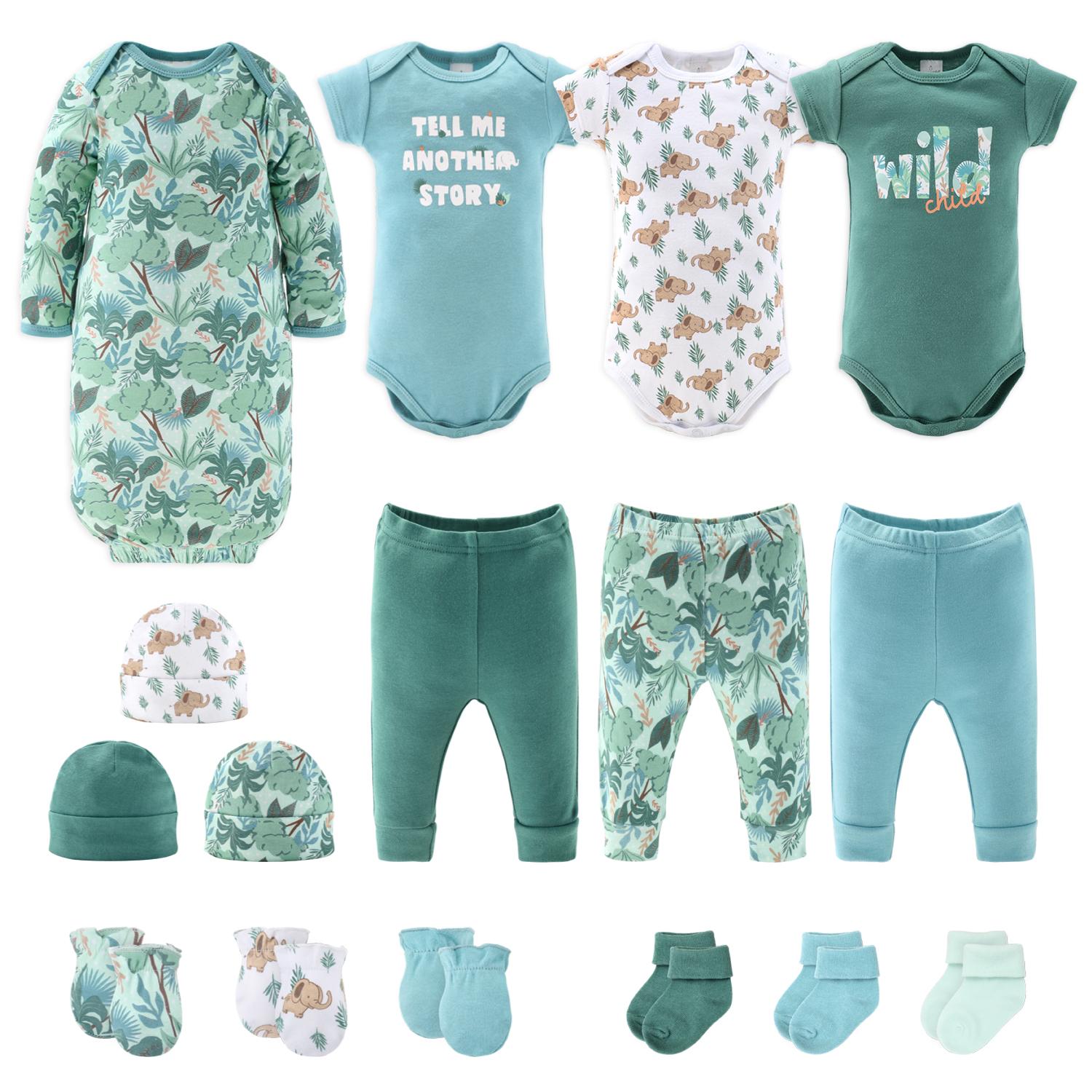 16-Piece Layette Gift Set, Wild Jungle