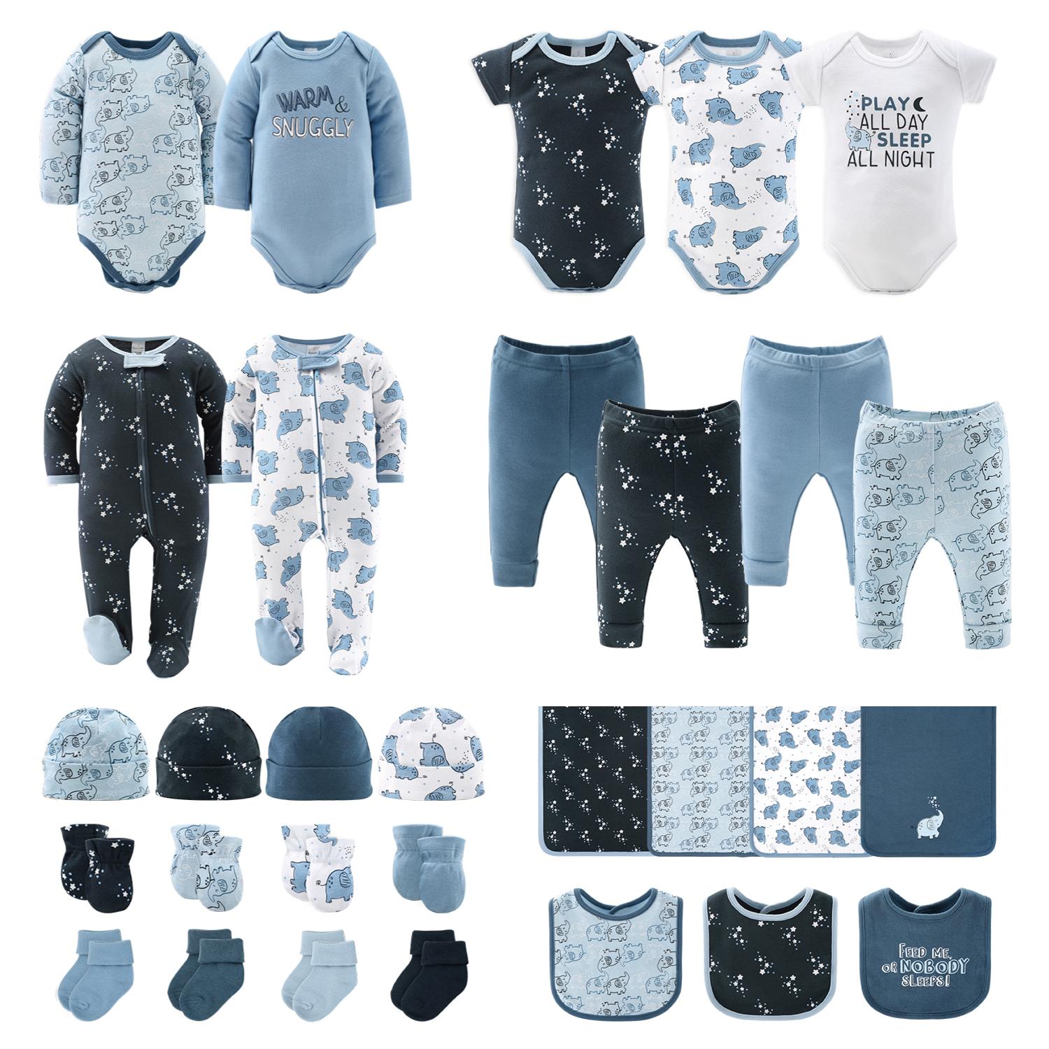 30-Piece Layette Gift Set, Blue Elephant