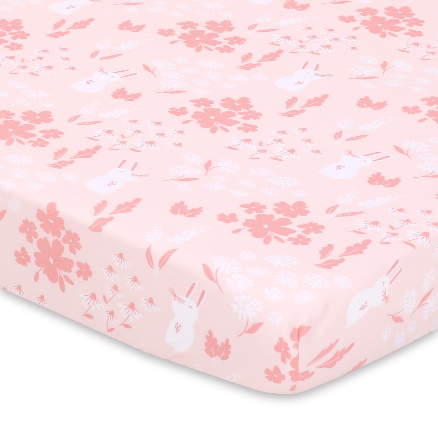 Woodland Floral Fitted Playard Sheets, 3-Pack