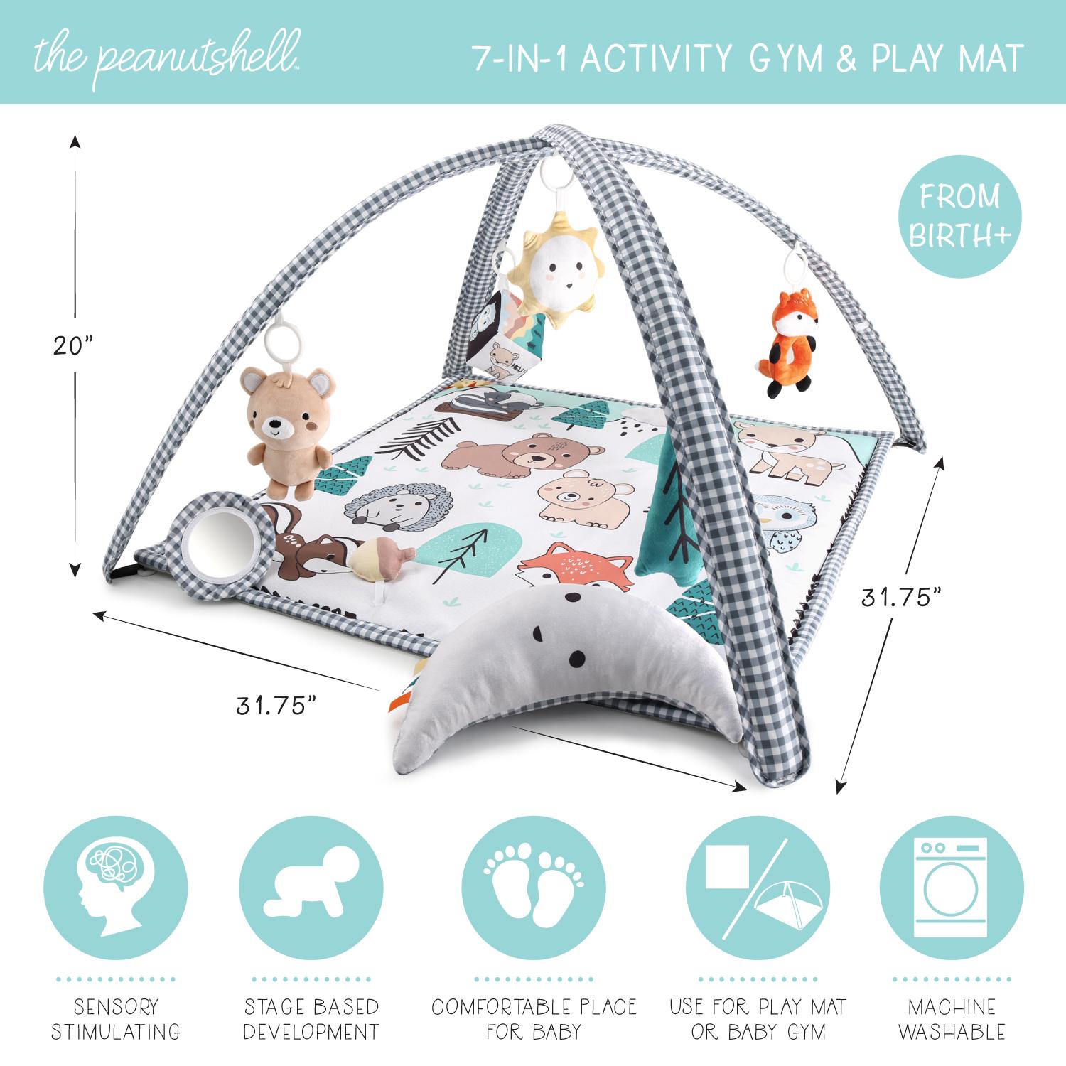 Woodland 7-in-1 Baby Activity Gym and Playmat