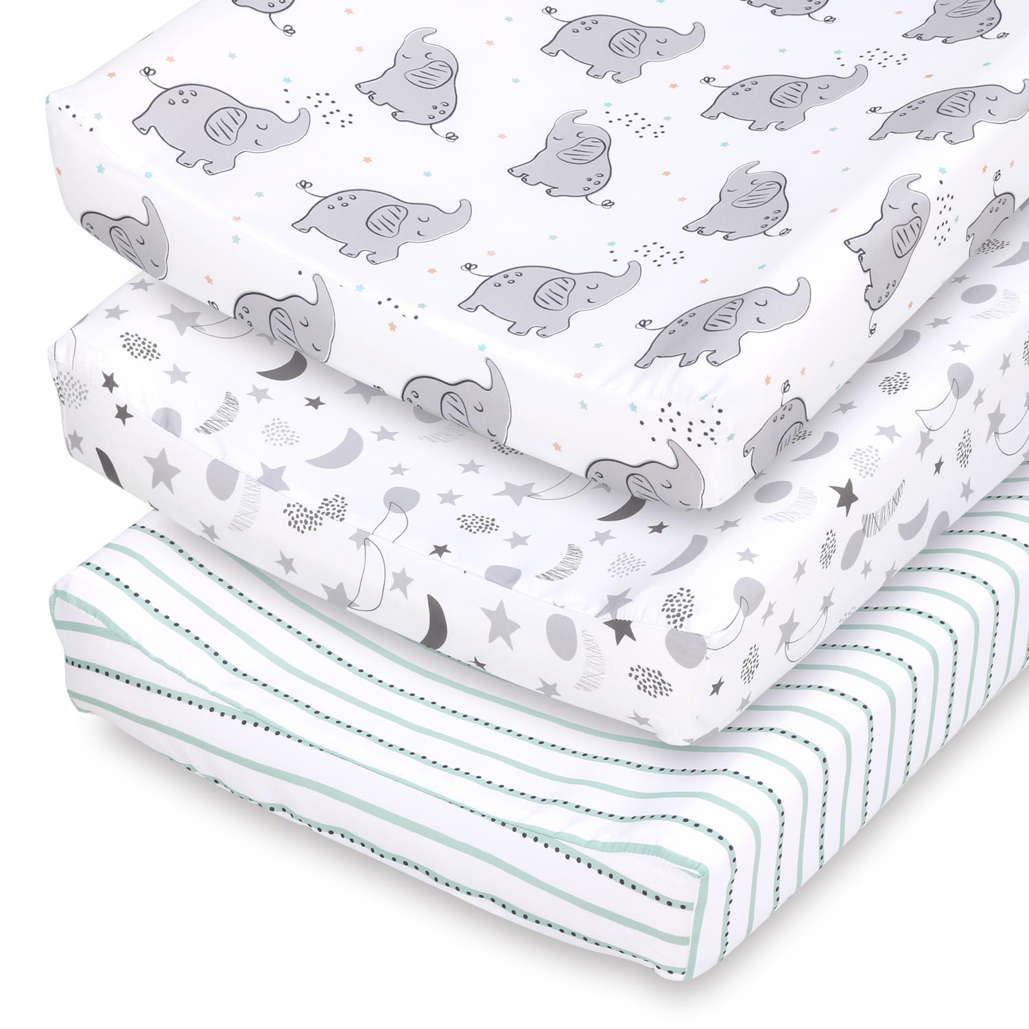 Celestial Elephant 3-Pack Changing Pad Covers