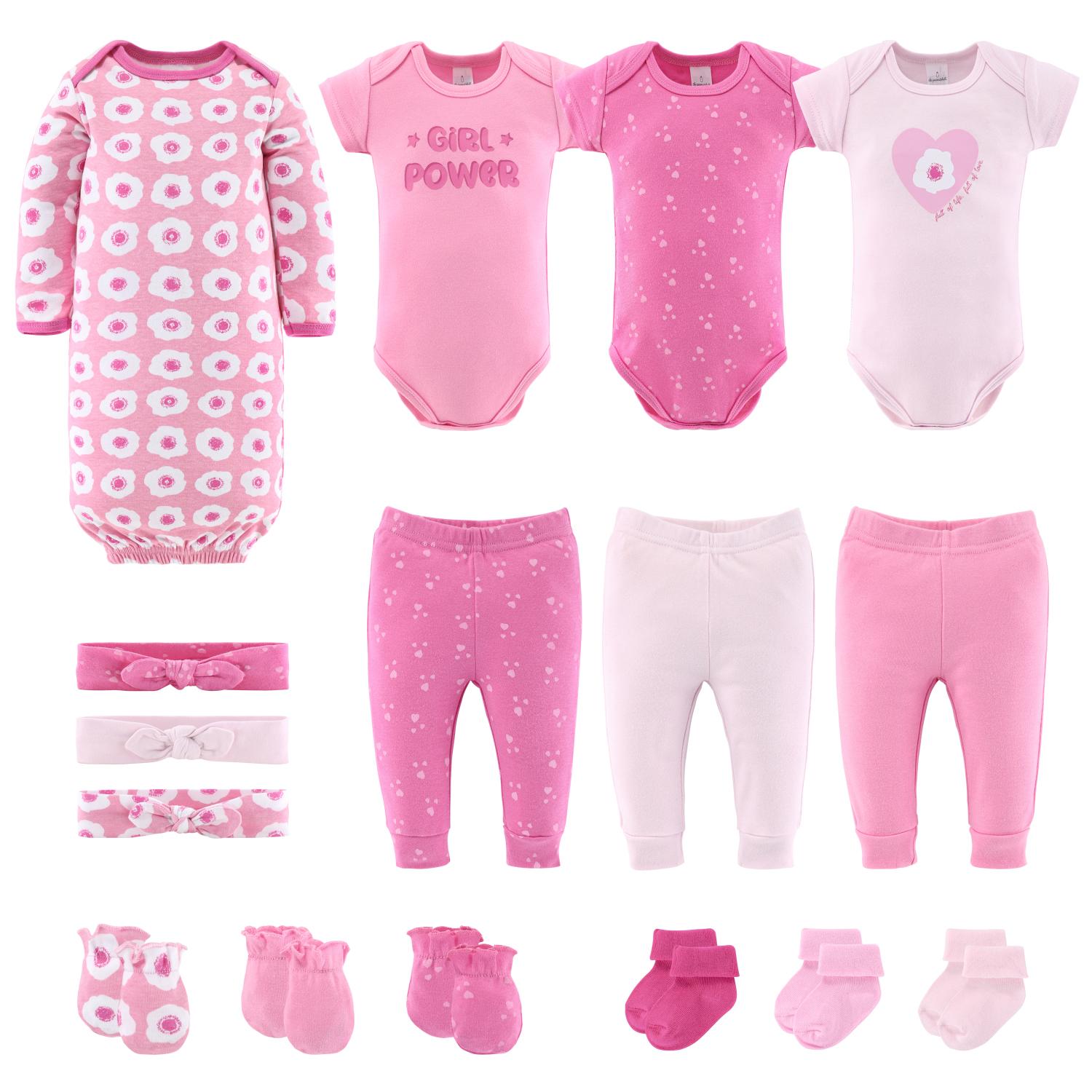 16-Piece Baby Clothing Gift Set, Pretty in Pink