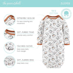 Tiny Dino Baby layette gift set sleeper