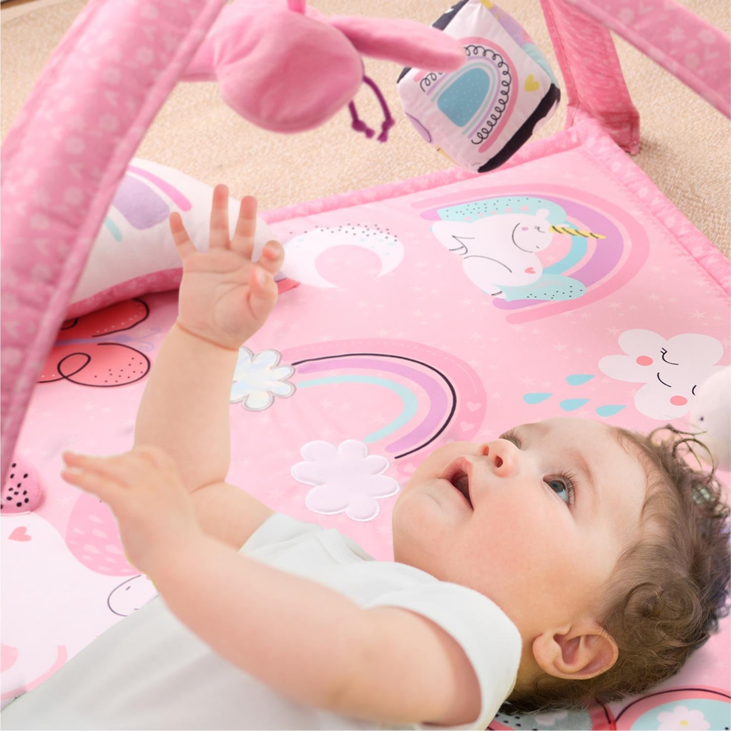 Rainbow Paradise 7-in-1 Baby Activity Gym and Playmat