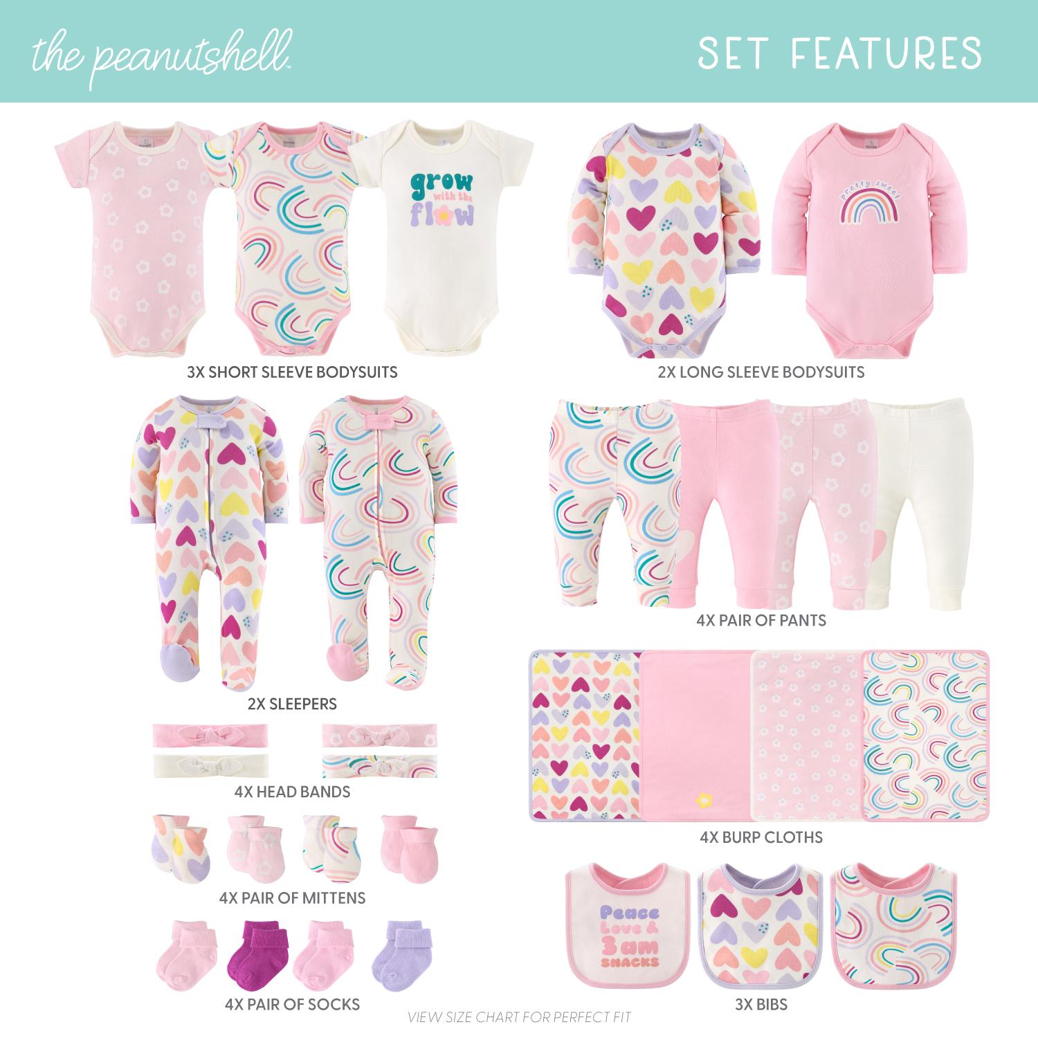 30 Piece Layette Gift Set, Pretty Sweet