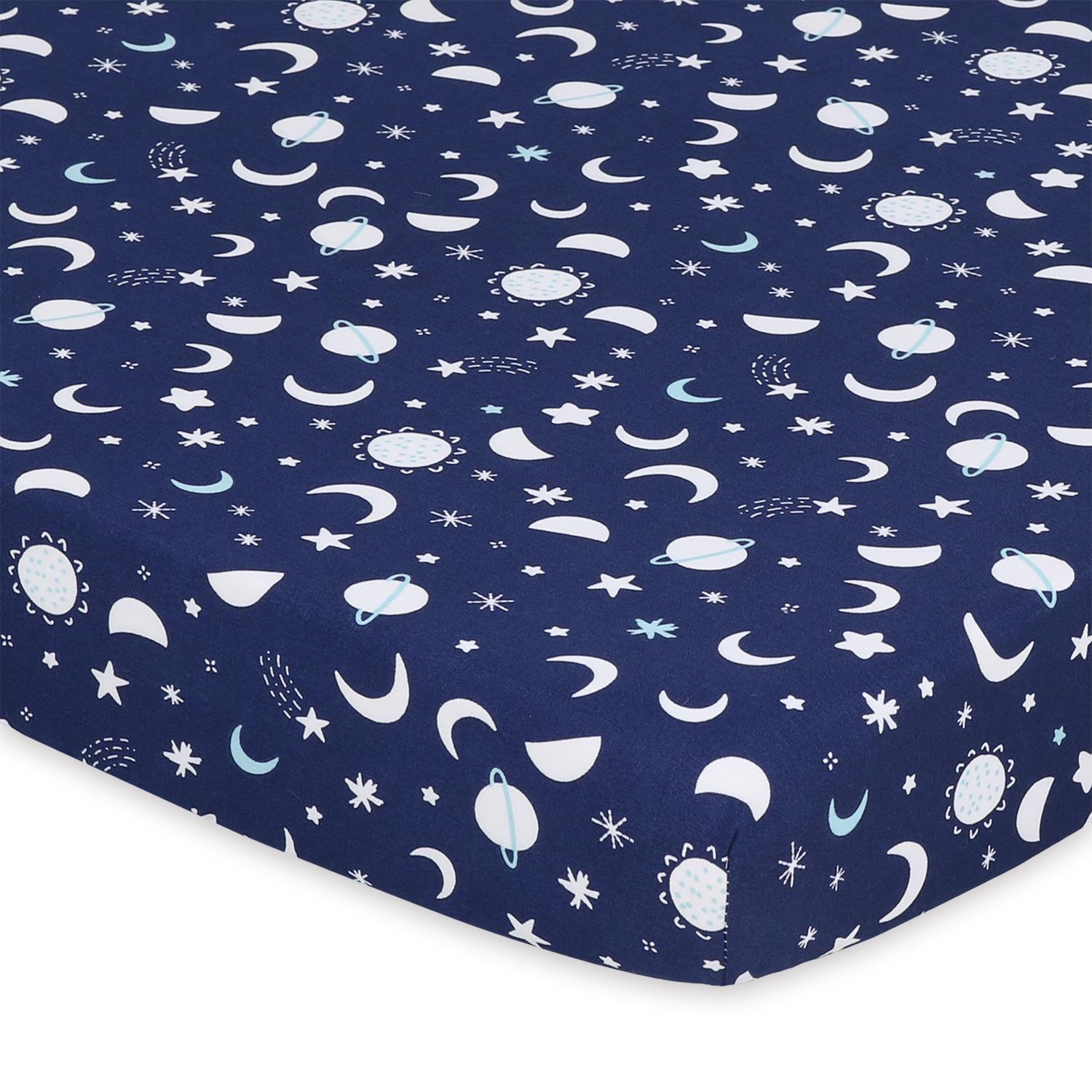 Space Fitted Playard Sheets, 3-Pack