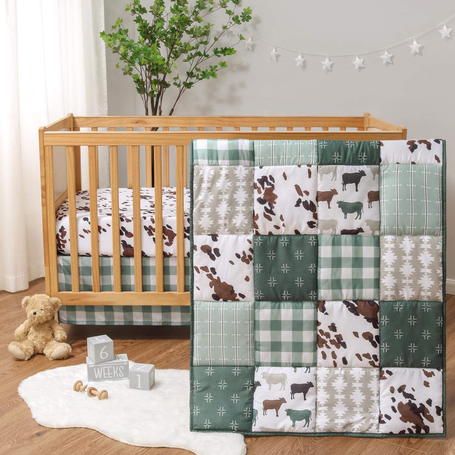 Boho Farm 3-Piece Crib Bedding Set