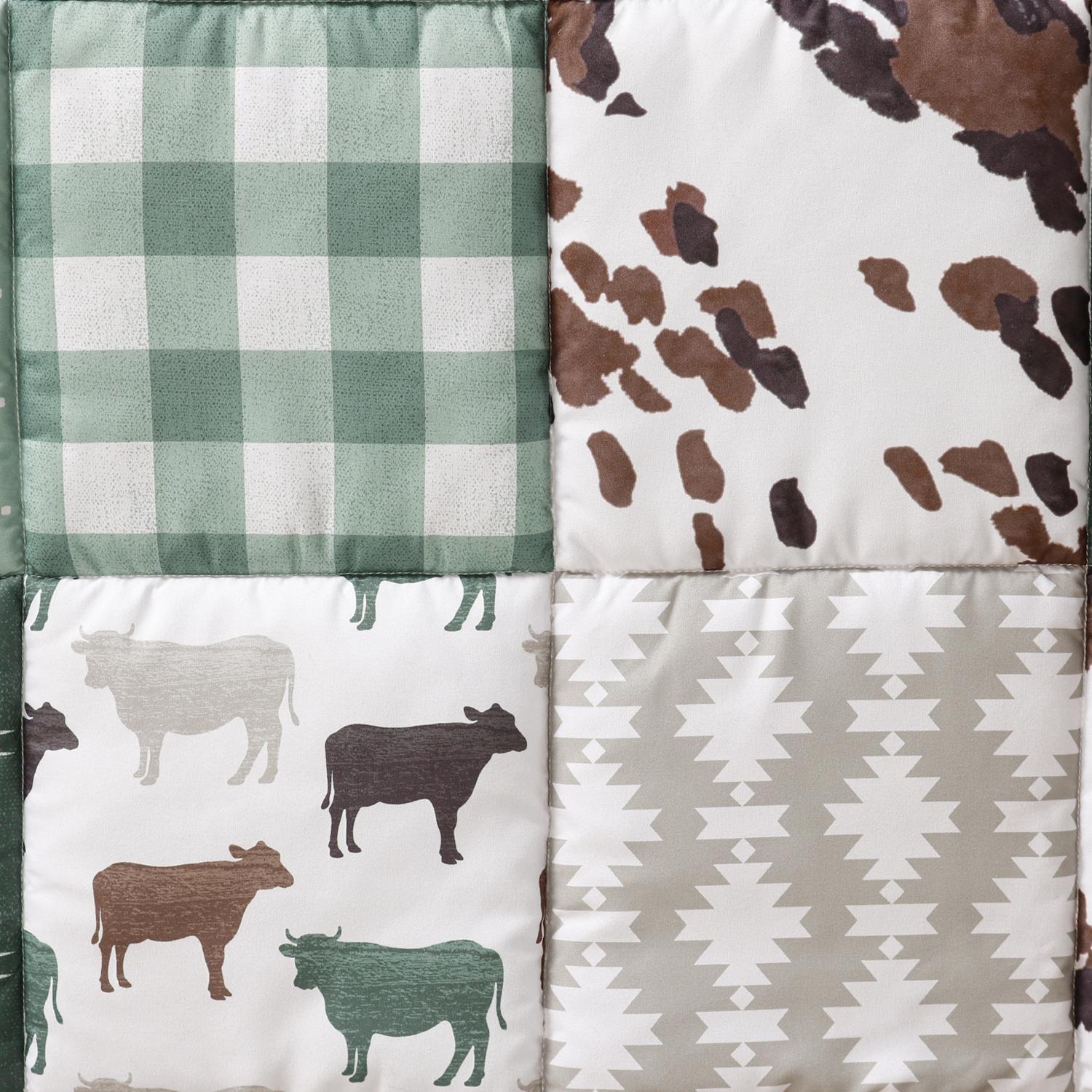 Boho Farm 3-Piece Crib Bedding Set