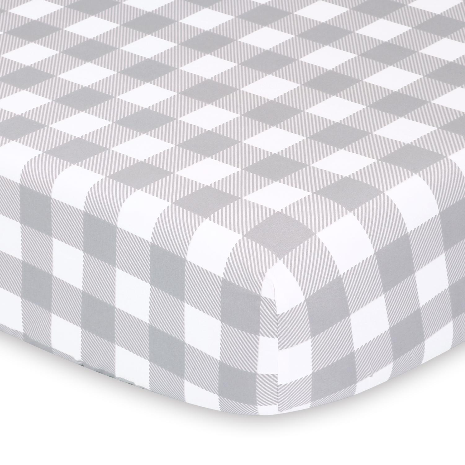 Buffalo Plaid 2-Pack Crib Sheet Set