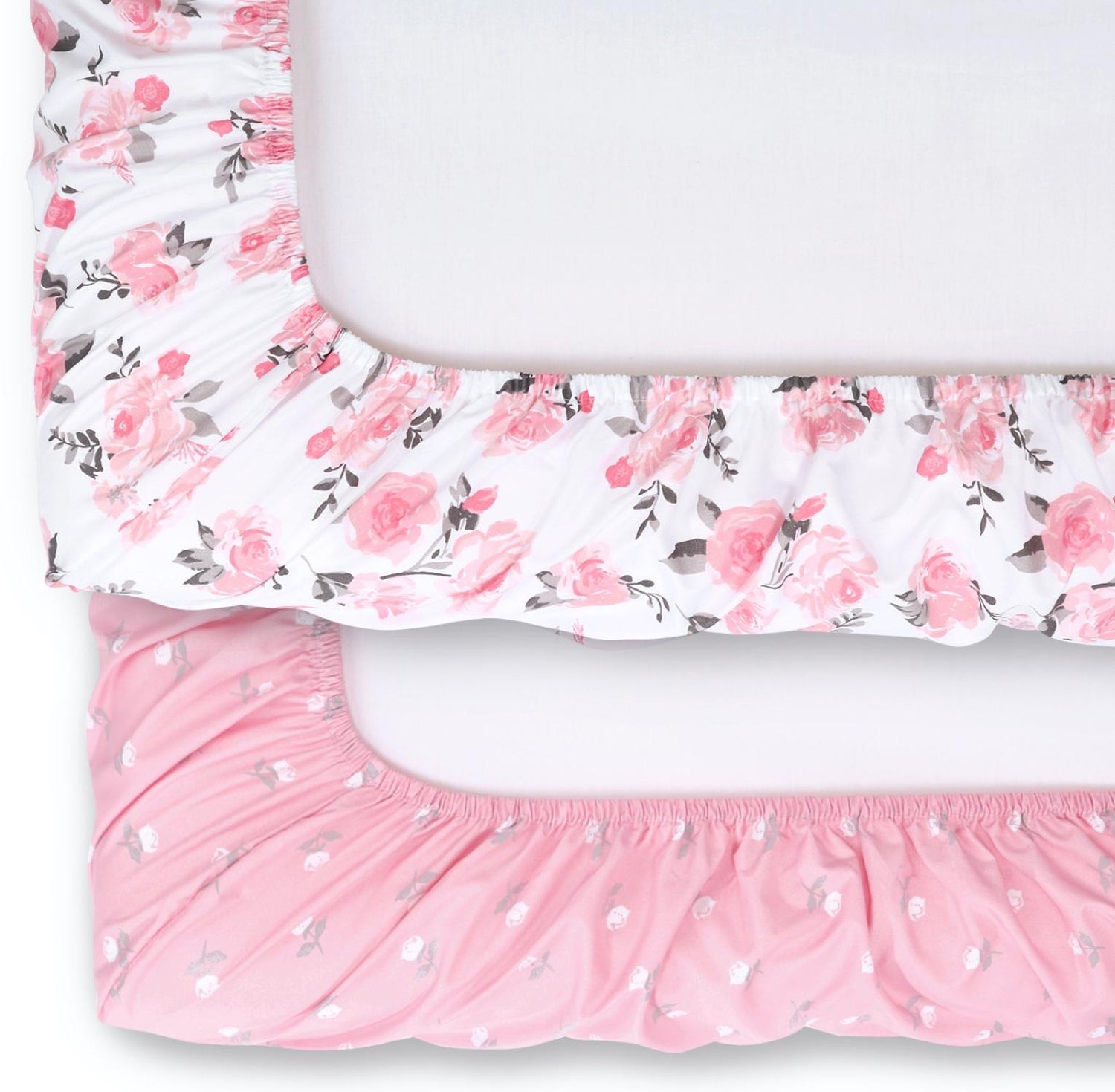 Pink Roses & Ditsy Floral Changing Pad Covers