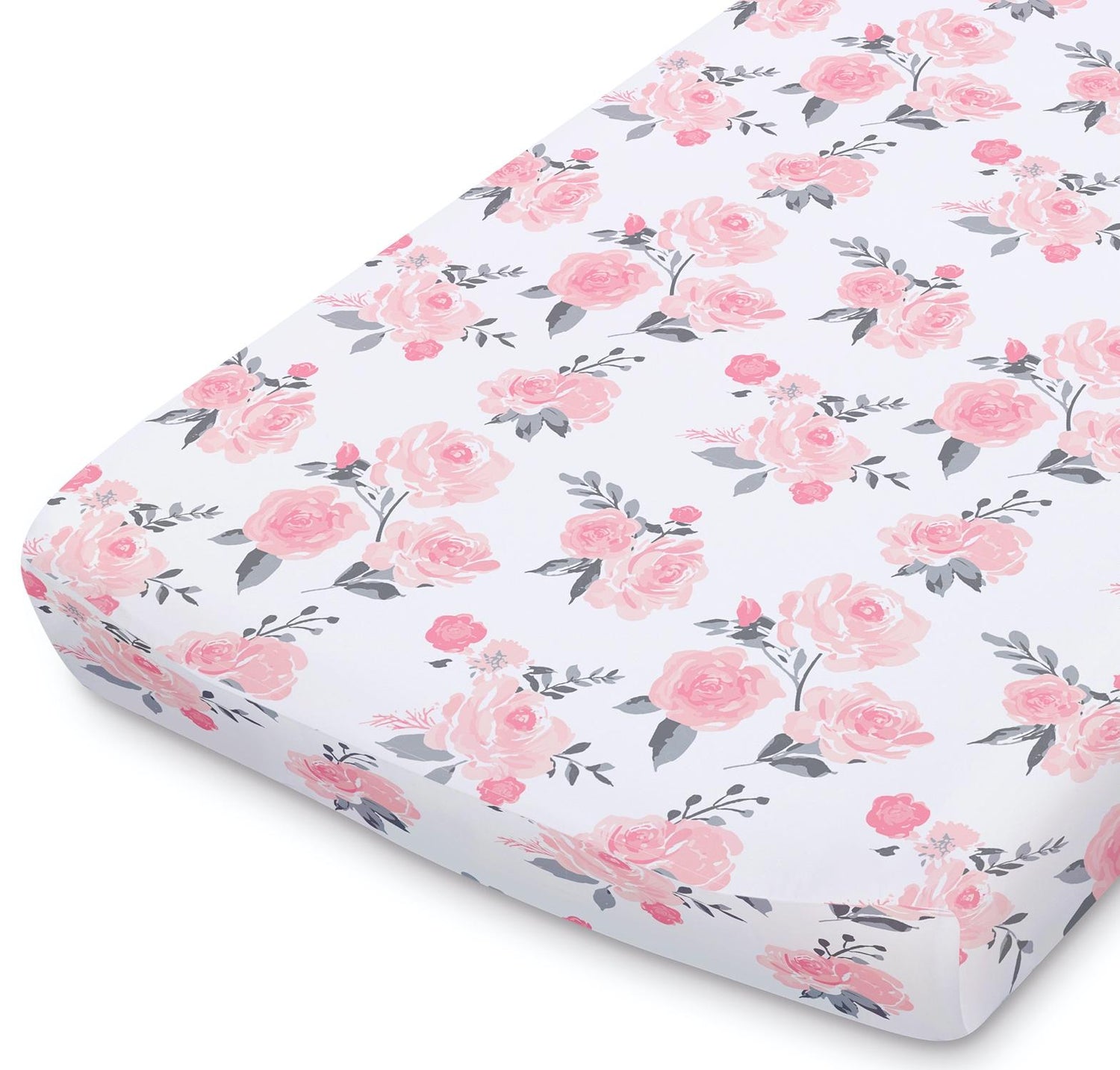 Pink Roses & Ditsy Floral Changing Pad Covers