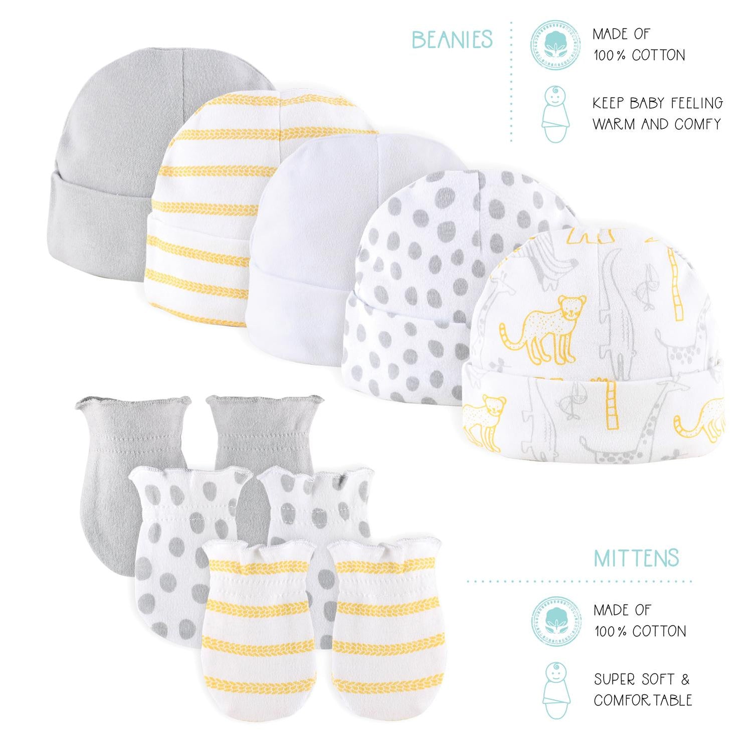 23-Piece Newborn Baby Layette Gift Set, Yellow, White