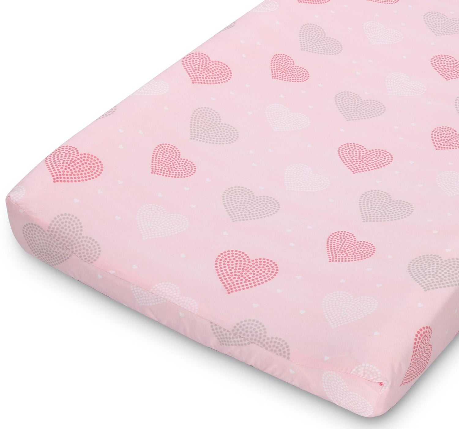 Pink Elephants & Hearts Changing Pad Covers