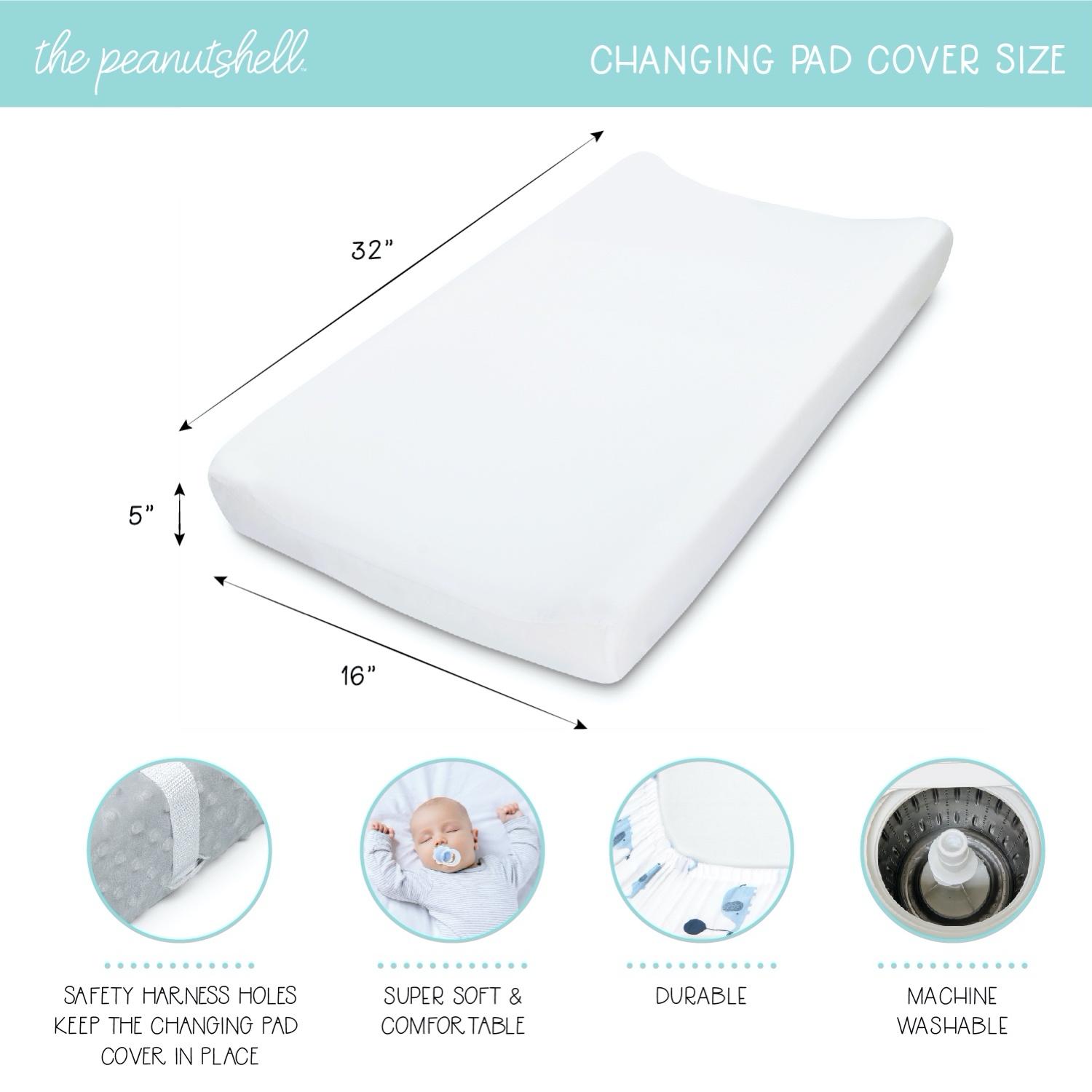 Grey & White Minky Dot Changing Pad Covers