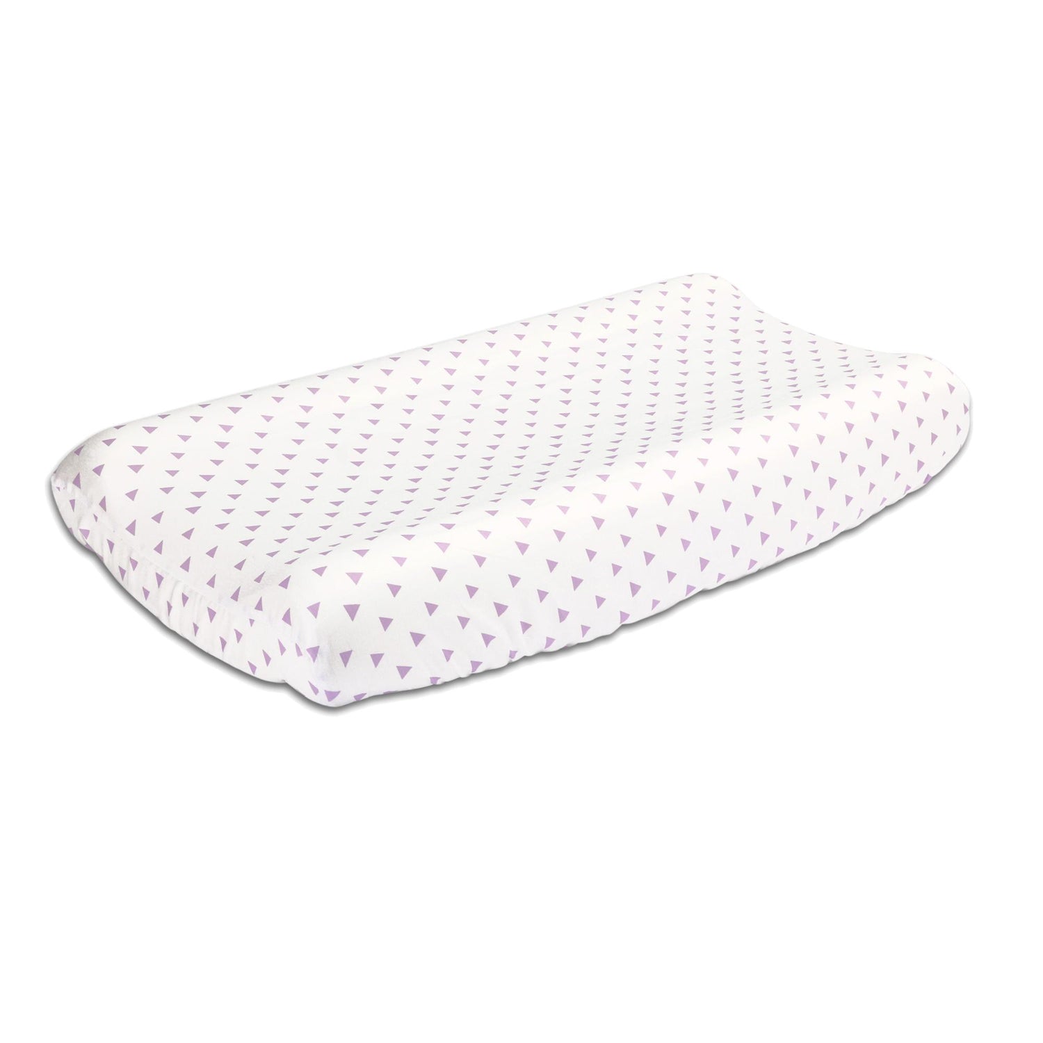 Purple Triangles Changing Pad Cover