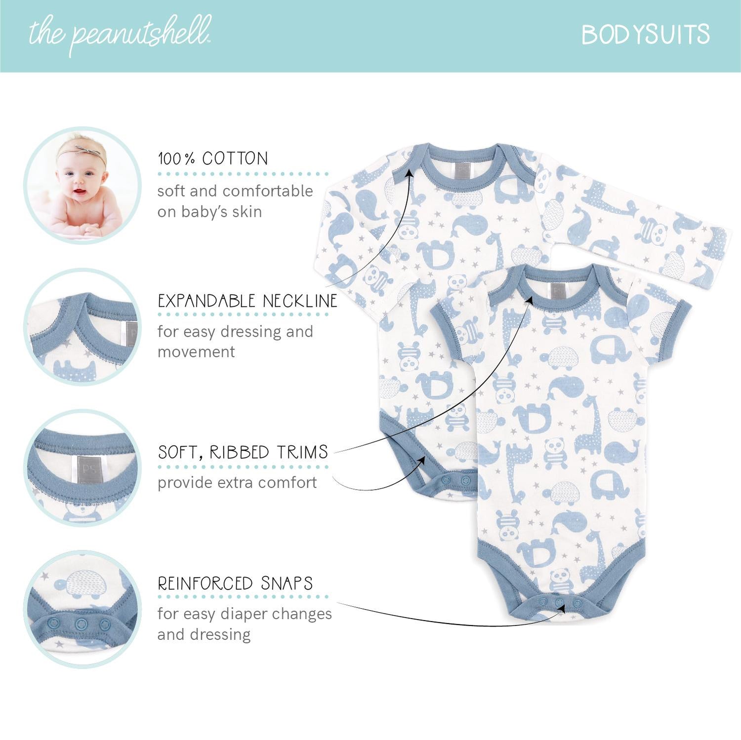 23 Piece Layette Gift Set, Soft Blue Favorite