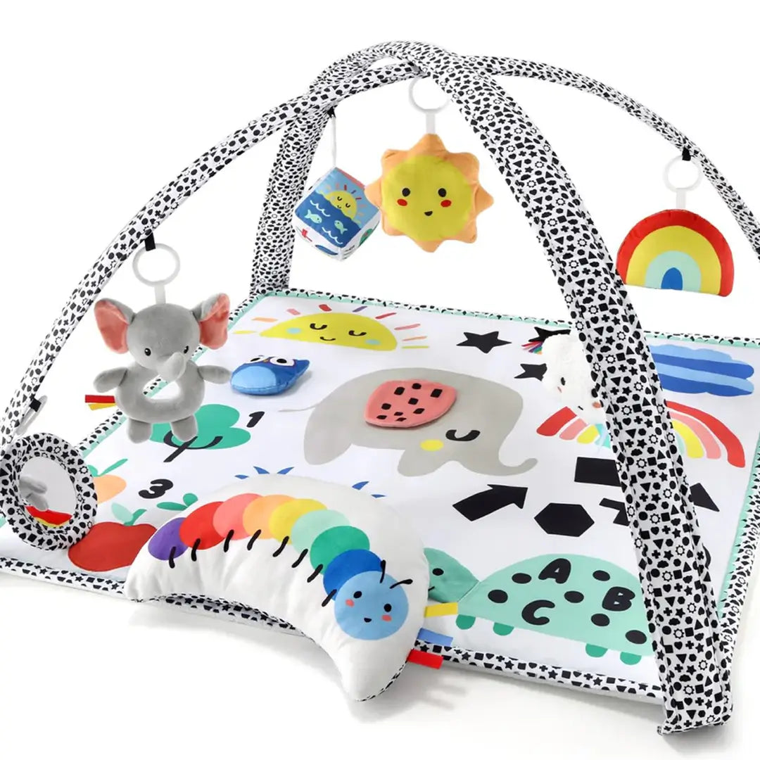 Montessori Elephant 7-in-1 Baby Activity Gym & Playmat